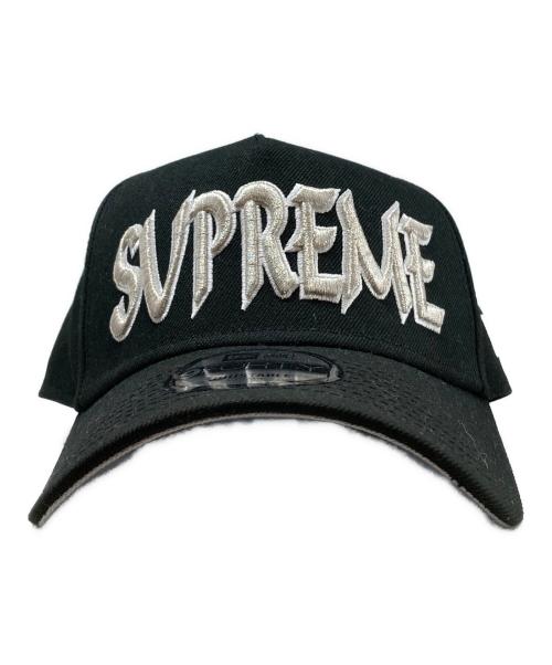 New Era（ニューエラ）New Era (ニューエラ) Supreme (シュプリーム) Sharp Spellout Adjustable ブラックの古着・服飾アイテム