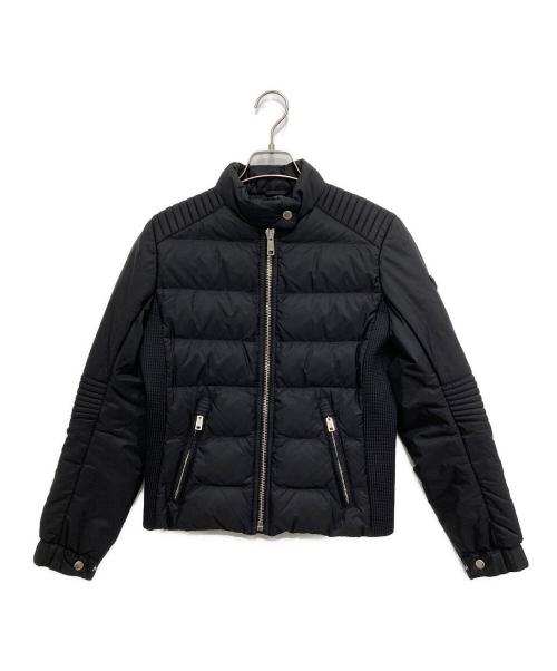 PRADA（プラダ）PRADA (プラダ) エムブレムライダース ダウンジャケット ブラック サイズ:SIZE38の古着・服飾アイテム