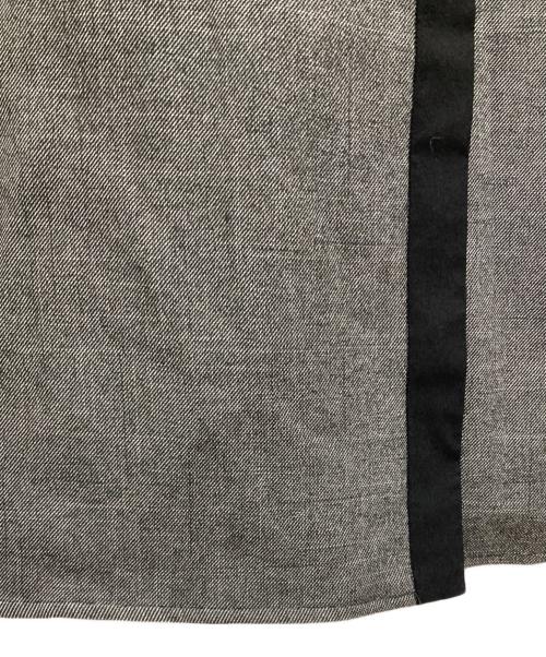 Snidel（スナイデル）Snidel (スナイデル) サイドプリーツツイードワンピース グレーの古着・服飾アイテム