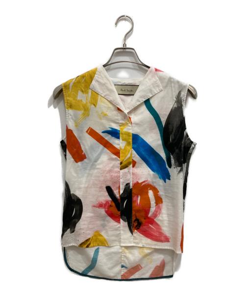 PAUL SMITH（ポールスミス）Paul Smith (ポールスミス) ノースリーブブラウス マルチカラー サイズ:38の古着・服飾アイテム