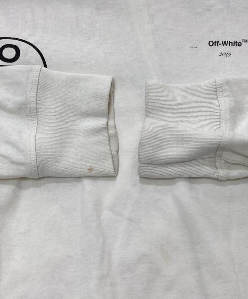 OFFWHITE（オフホワイト）OFFWHITE (オフホワイト) DIAG STENCIL SLIM CREWNECK ホワイト サイズ:Sの古着・服飾アイテム