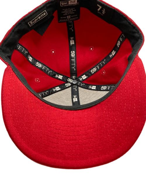 SUPREME（シュプリーム）Supreme (シュプリーム) New Era (ニューエラ) TONAL BOX LOGO CAP レッド サイズ:7　3/8の古着・服飾アイテム