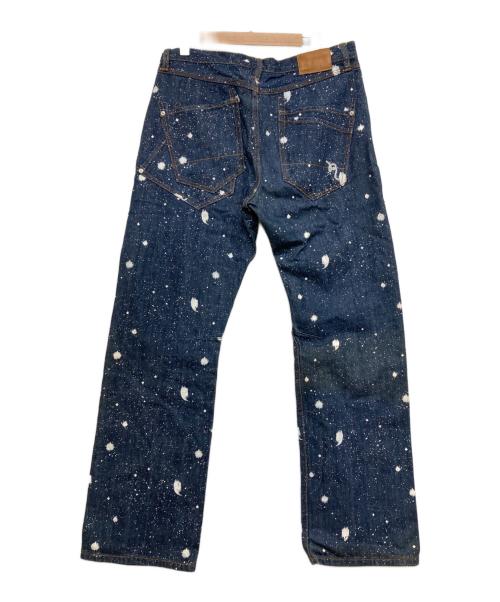ROCA WEAR（ロカウェア）ROCA WEAR (ロカウェア) 00’s ペイントバギーデニムパンツ インディゴ サイズ:86cm (W34)の古着・服飾アイテム