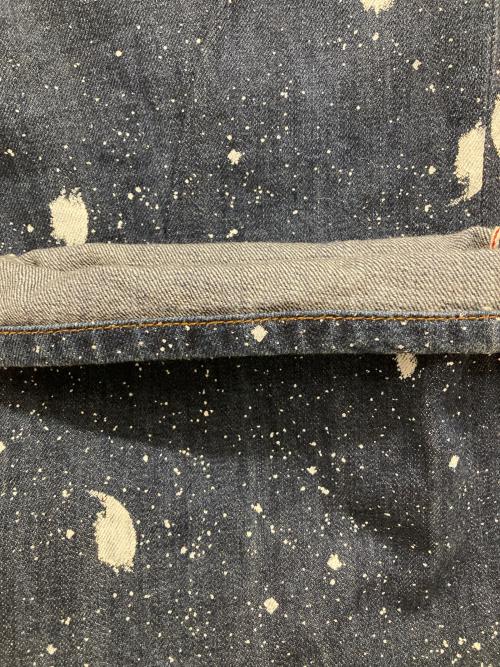 ROCA WEAR（ロカウェア）ROCA WEAR (ロカウェア) 00’s ペイントバギーデニムパンツ インディゴ サイズ:86cm (W34)の古着・服飾アイテム