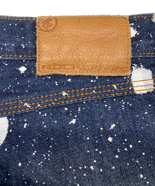 ROCA WEAR（ロカウェア）ROCA WEAR (ロカウェア) 00’s ペイントバギーデニムパンツ インディゴ サイズ:86cm (W34)の古着・服飾アイテム