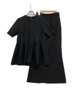 Ameriアメリ）の古着「MEDI PEPLUM SET UP DRESS」｜ブラック
