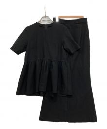 Ameri（アメリ）の古着「MEDI PEPLUM SET UP DRESS」｜ブラック