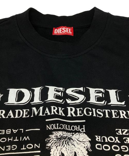 DIESEL（ディーゼル）DIESEL (ディーゼル) S-COOLING-L2 半袖スウェット ブラック サイズ:Lの古着・服飾アイテム