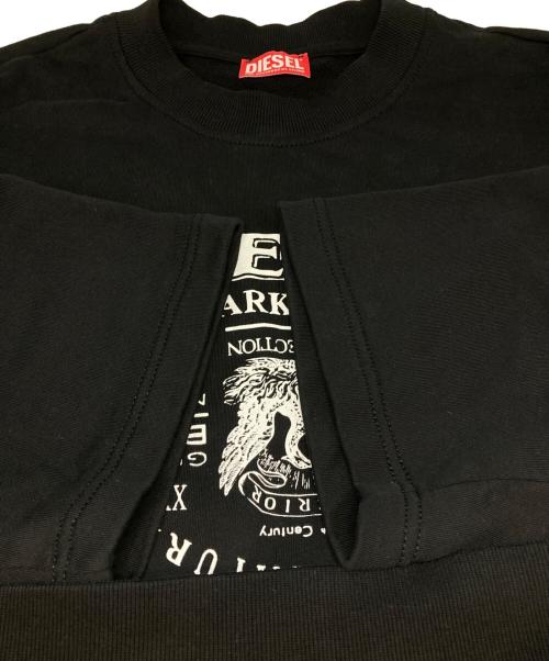 DIESEL（ディーゼル）DIESEL (ディーゼル) S-COOLING-L2 半袖スウェット ブラック サイズ:Lの古着・服飾アイテム