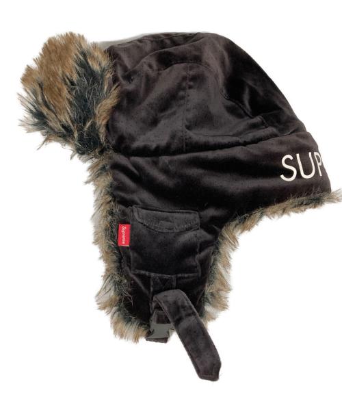 SUPREME（シュプリーム）Supreme (シュプリーム) Velvet Polka Dot Trooper Hat ブラウンの古着・服飾アイテム