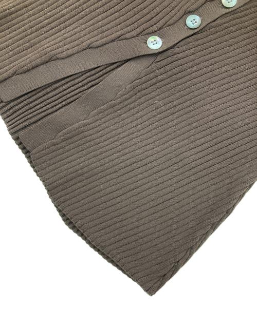 ELENDEEK（エレンディーク）ELENDEEK (エレンディーク) SILHOUETTE ENSEMBLE KT/シルエットアンサンブルニット ブラウン サイズ:freeの古着・服飾アイテム