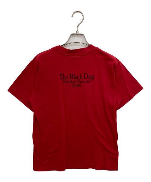 THE BLACK DOG（ブラックドッグ）The Black Dog (ブラックドッグ) 00’sプリントTシャツ レッド サイズ:8の古着・服飾アイテム