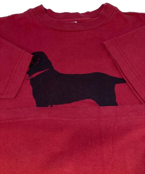 THE BLACK DOG（ブラックドッグ）The Black Dog (ブラックドッグ) 00’sプリントTシャツ レッド サイズ:8の古着・服飾アイテム
