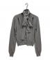 LEINWANDE（ラインヴァンド）の古着「Ribbon Tie Dry-touch Cardigan」｜グレー