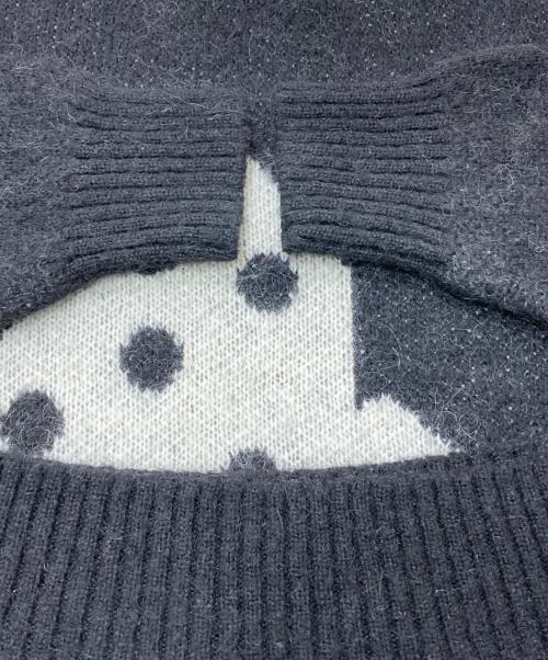 stussy（ステューシー）stussy (ステューシー) DICE MOHAIR SWEATER ブラック サイズ:Mの古着・服飾アイテム