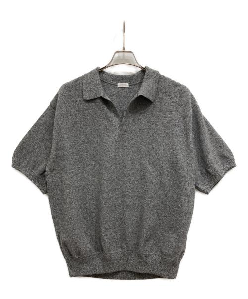 crepuscule（クレプスキュール）crepuscule (クレプスキュール) Moss Stitch Polo グレー サイズ:1の古着・服飾アイテム