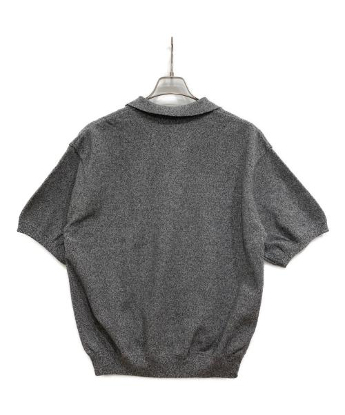 crepuscule（クレプスキュール）crepuscule (クレプスキュール) Moss Stitch Polo グレー サイズ:1の古着・服飾アイテム
