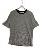 nonnativeノンネイティブ）の古着「CLERK S/S TEE C/L PIQUE BORDER」｜ホワイト×ブラック