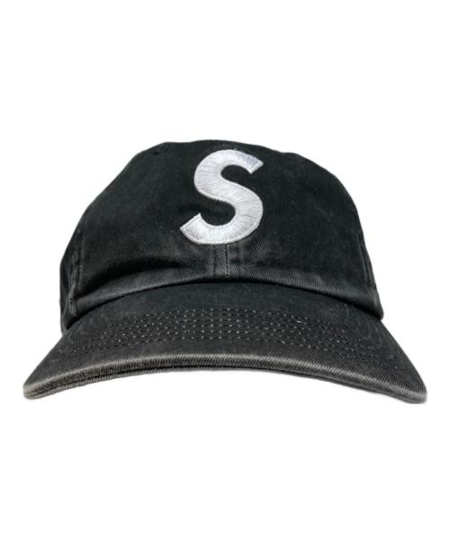 SUPREME（シュプリーム）Supreme (シュプリーム) Pigment Coated S Logo 6-Panel/キャップ ブラックの古着・服飾アイテム