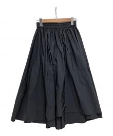 CLOTH&CROSS（クロスアンドクロス）の古着「ロングフレアスカート」｜ブラック