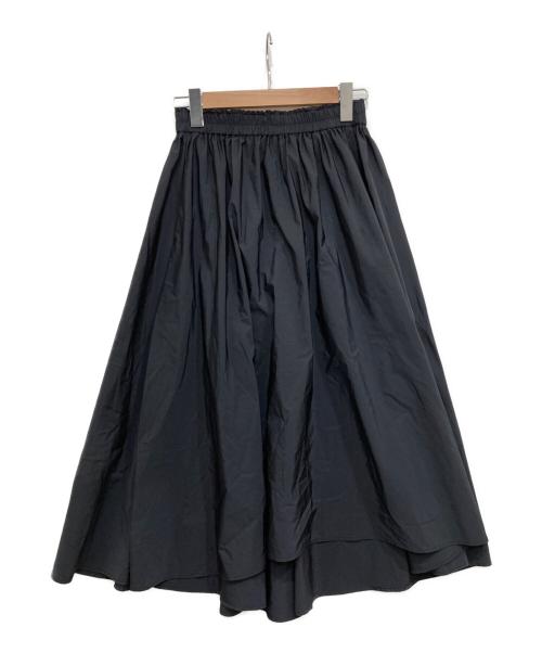 CLOTH&CROSS（クロスアンドクロス）CLOTH&CROSS (クロスアンドクロス) ロングフレアスカート ブラック サイズ:1の古着・服飾アイテム