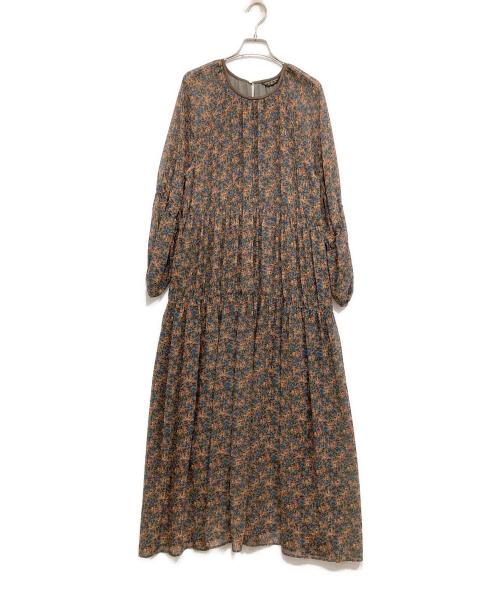 Hug O'War（ハグオーワー）Hug O'War (ハグオーワー) 総柄ワンピース グレー サイズ:２の古着・服飾アイテム