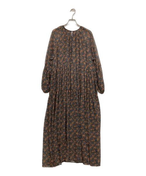 Hug O'War（ハグオーワー）Hug O'War (ハグオーワー) 総柄ワンピース グレー サイズ:２の古着・服飾アイテム
