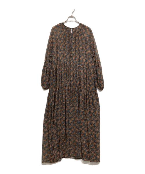 Hug O'War（ハグオーワー）Hug O'War (ハグオーワー) 総柄ワンピース グレー サイズ:２の古着・服飾アイテム