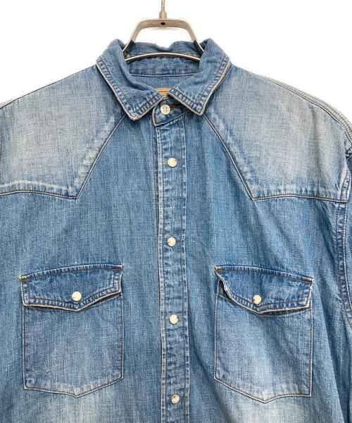 CLOTH&CROSS（クロスアンドクロス）CLOTH&CROSS (クロスアンドクロス) デニムシャツワンピース ブルー サイズ:2の古着・服飾アイテム