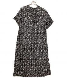 CLOTH&CROSS（クロスアンドクロス）の古着「総柄ワンピース」｜ブラック