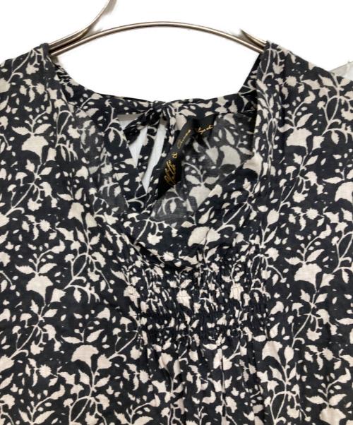 CLOTH&CROSS（クロスアンドクロス）CLOTH&CROSS (クロスアンドクロス) 総柄ワンピース ブラック サイズ:表記なしの古着・服飾アイテム