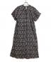 CLOTH&CROSS (クロスアンドクロス) 総柄ワンピース ブラック サイズ:表記なし：5000円