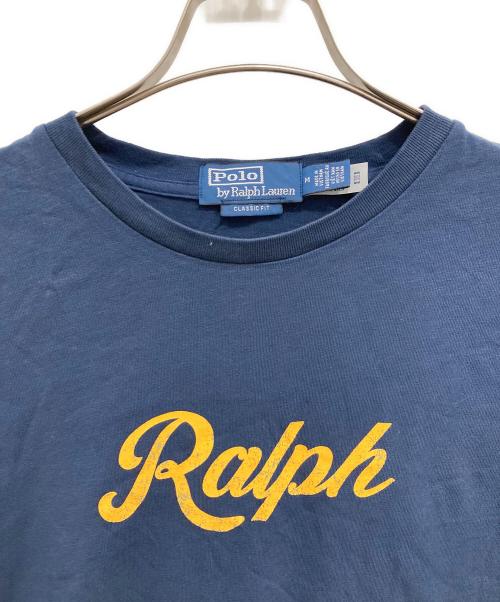 POLO RALPH LAUREN（ポロ・ラルフローレン）POLO RALPH LAUREN (ポロ・ラルフローレン) ロゴプリントTシャツ ネイビー サイズ:Mの古着・服飾アイテム