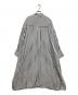 CLOTH&CROSS (クロスアンドクロス) リネン混ストライプシャツワンピース ネイビー×ホワイト サイズ:FREE：7000円