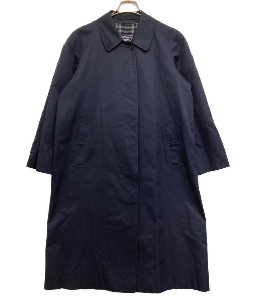 Burberry's（バーバリーズ）Burberry's (バーバリーズ) 80’s裏ノヴァチェックステンカラーコート ネイビー サイズ:不明の古着・服飾アイテム