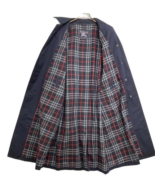 Burberry's（バーバリーズ）Burberry's (バーバリーズ) 80’s裏ノヴァチェックステンカラーコート ネイビー サイズ:不明の古着・服飾アイテム
