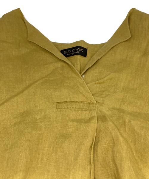 Hug O'War（ハグオーワー）Hug O'War (ハグオーワー) リネンスキッパーワンピース マスタード サイズ:FREEの古着・服飾アイテム