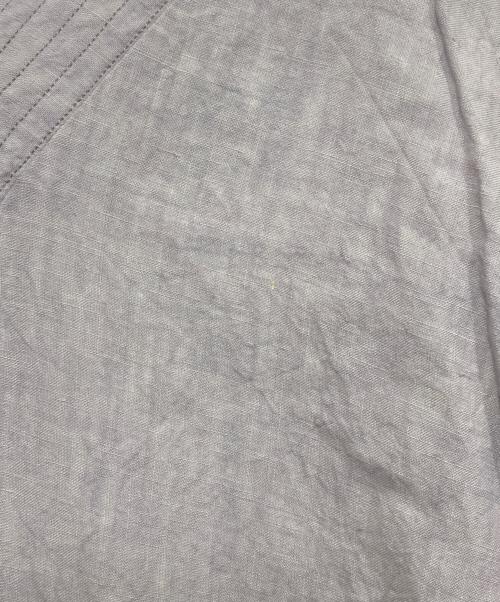 CLOTH&CROSS（クロスアンドクロス）CLOTH&CROSS (クロスアンドクロス) 両Vネックリネンワンピース ラベンダー サイズ:FREEの古着・服飾アイテム