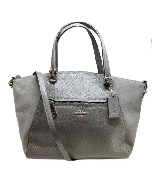 COACH（コーチ）COACH (コーチ) プレーリーサッチェル/2WAYバッグ グレーの古着・服飾アイテム
