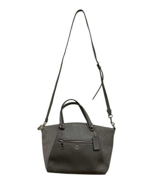 COACH（コーチ）COACH (コーチ) プレーリーサッチェル/2WAYバッグ グレーの古着・服飾アイテム