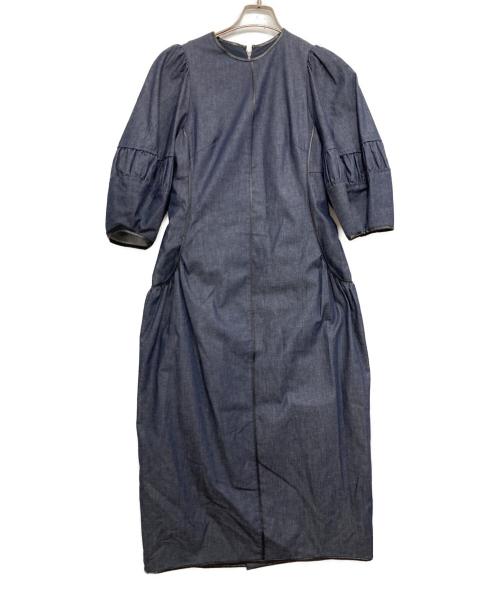 ELENDEEK（エレンディーク）ELENDEEK (エレンディーク) BLACK PIPING COCOON OP インディゴ サイズ:1の古着・服飾アイテム