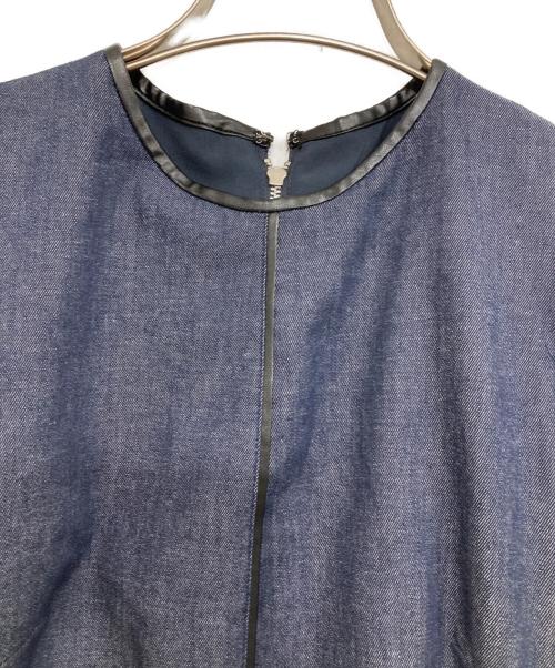 ELENDEEK（エレンディーク）ELENDEEK (エレンディーク) BLACK PIPING COCOON OP インディゴ サイズ:1の古着・服飾アイテム