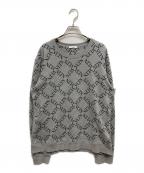 VALENTINOヴァレンティノ）の古着「VLTNロゴプリントスウェット」｜グレー
