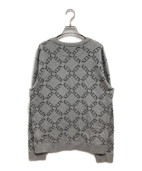 VALENTINO（ヴァレンティノ）VALENTINO (ヴァレンティノ) VLTNロゴプリントスウェット グレー サイズ:Lの古着・服飾アイテム