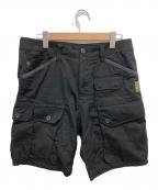 G-STAR RAWジースターロゥ）の古着「JUNGLE CARGO SHORT/ミリタリーハーフパンツ」｜ブラック
