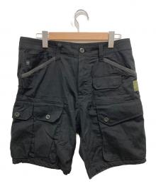 G-STAR RAW（ジースターロゥ）の古着「JUNGLE CARGO SHORT/ミリタリーハーフパンツ」｜ブラック