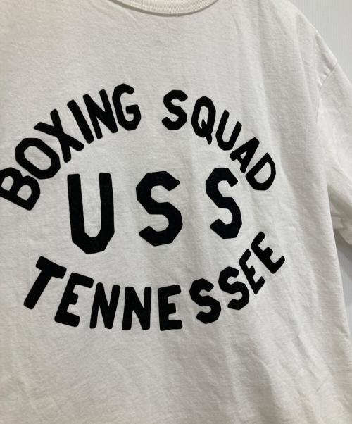 A.G.SPALDING（エージーシポルティング）A.G.SPALDING (エージーシポルティング) USS TENNESSEEプリントTシャツ ホワイト サイズ:38の古着・服飾アイテム