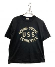 A.G.SPALDING（エージーシポルティング）の古着「USS TENNESSEEプリントTシャツ」｜ブラック