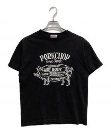 PorkChop（ポークチョップ）の古着「プリントTシャツ」｜ブラック