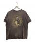 SAINT MICHAEL（セントマイケル）の古着「ユーズド加工プリントTシャツ」｜ブラック